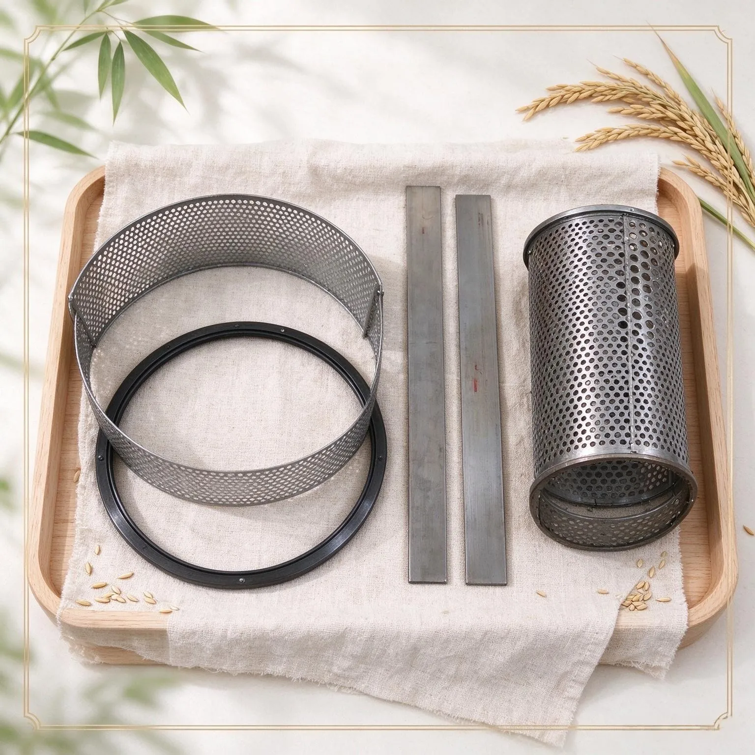 Rice Mill Hammer Mill Replacement Cylindrical Sieve Screen