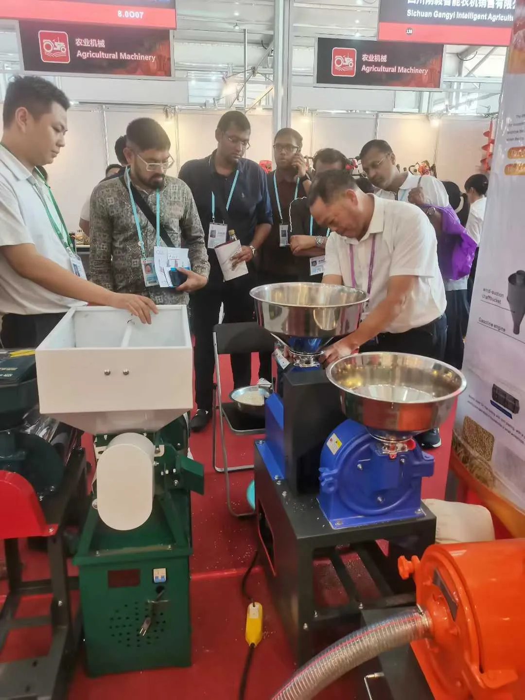 Rice milling and grain processing machinery at the Canton Fair