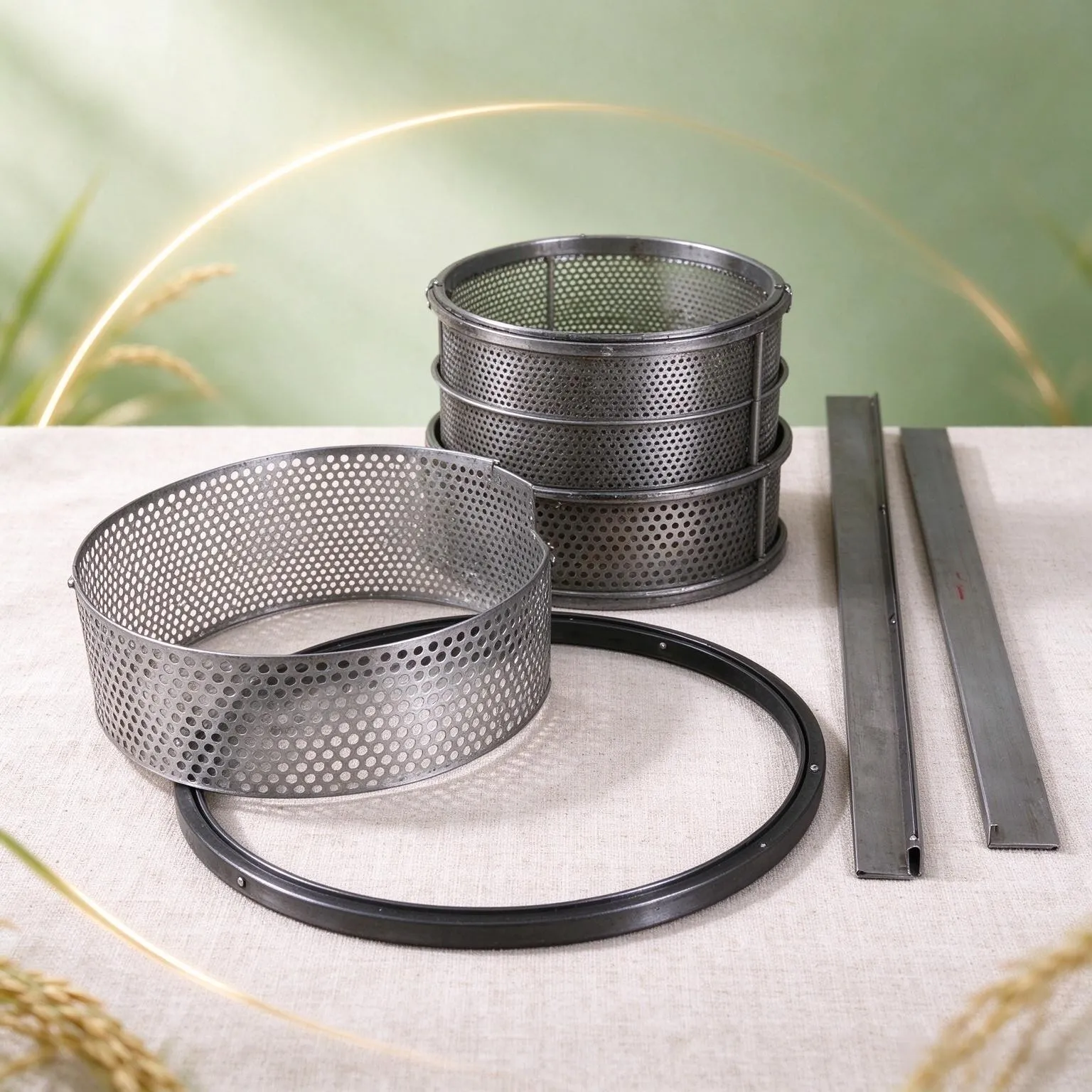 Rice Mill Hammer Mill Replacement Cylindrical Sieve Screen