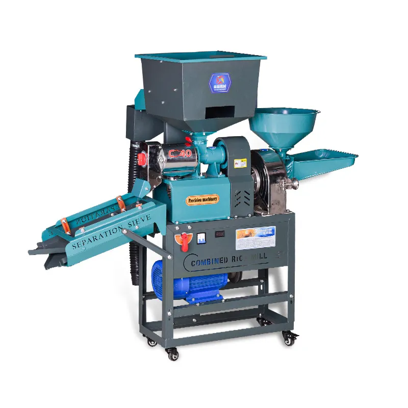 MJF-6NF-4 /9F-21 Dual Vibration Combined Rice Mill & Grinder Machine