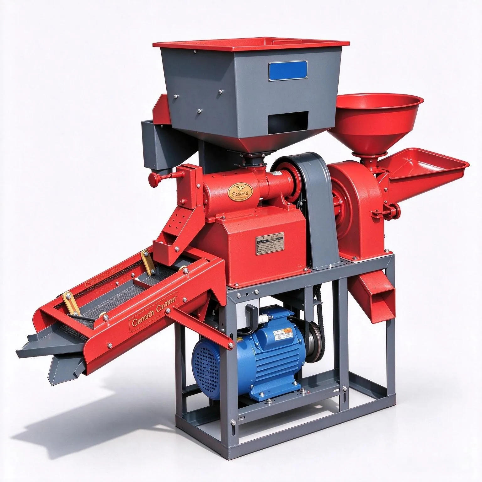 MJF-6NF-4 /9F-21 Dual Vibration Combined Rice Mill & Grinder Machine