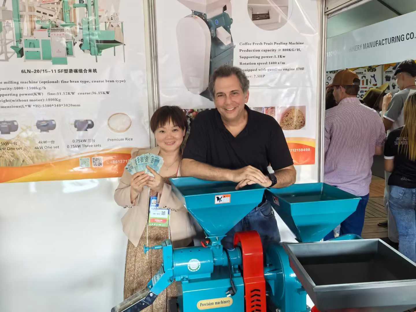 Our team meeting agricultural machinery buyers in Brazil